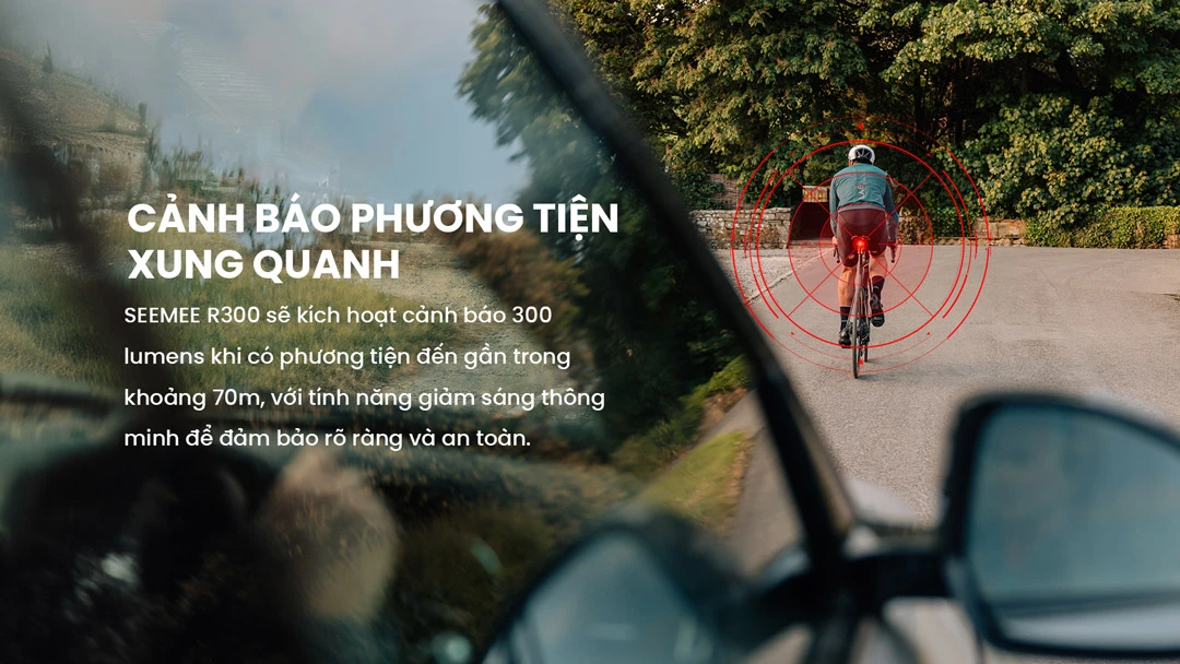 Đèn Hậu Radar Xe Đạp Seemee R300 - Hình ảnh 9